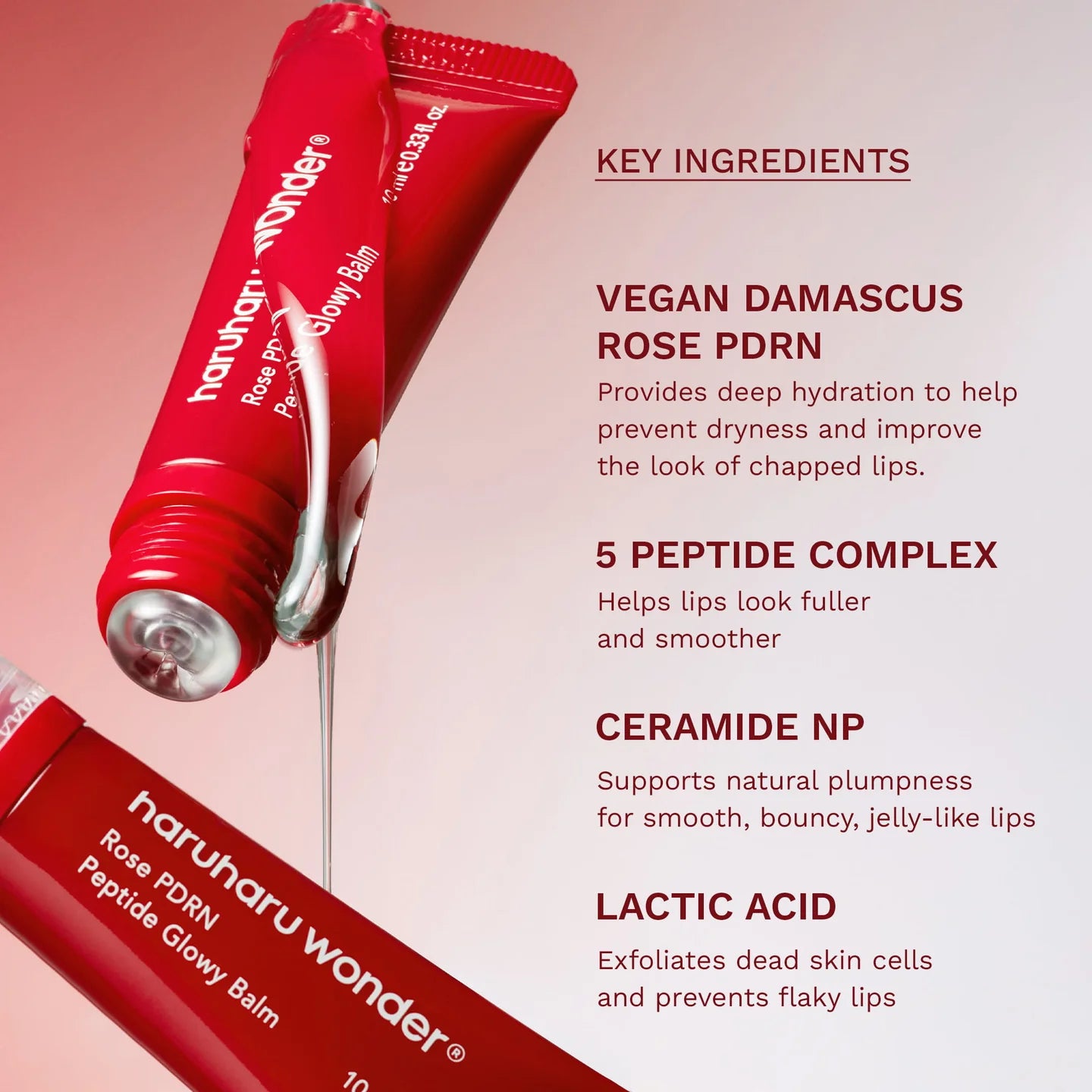 Balzám Haruharu wonder Rose PDRN Peptide Glowy, 10ml