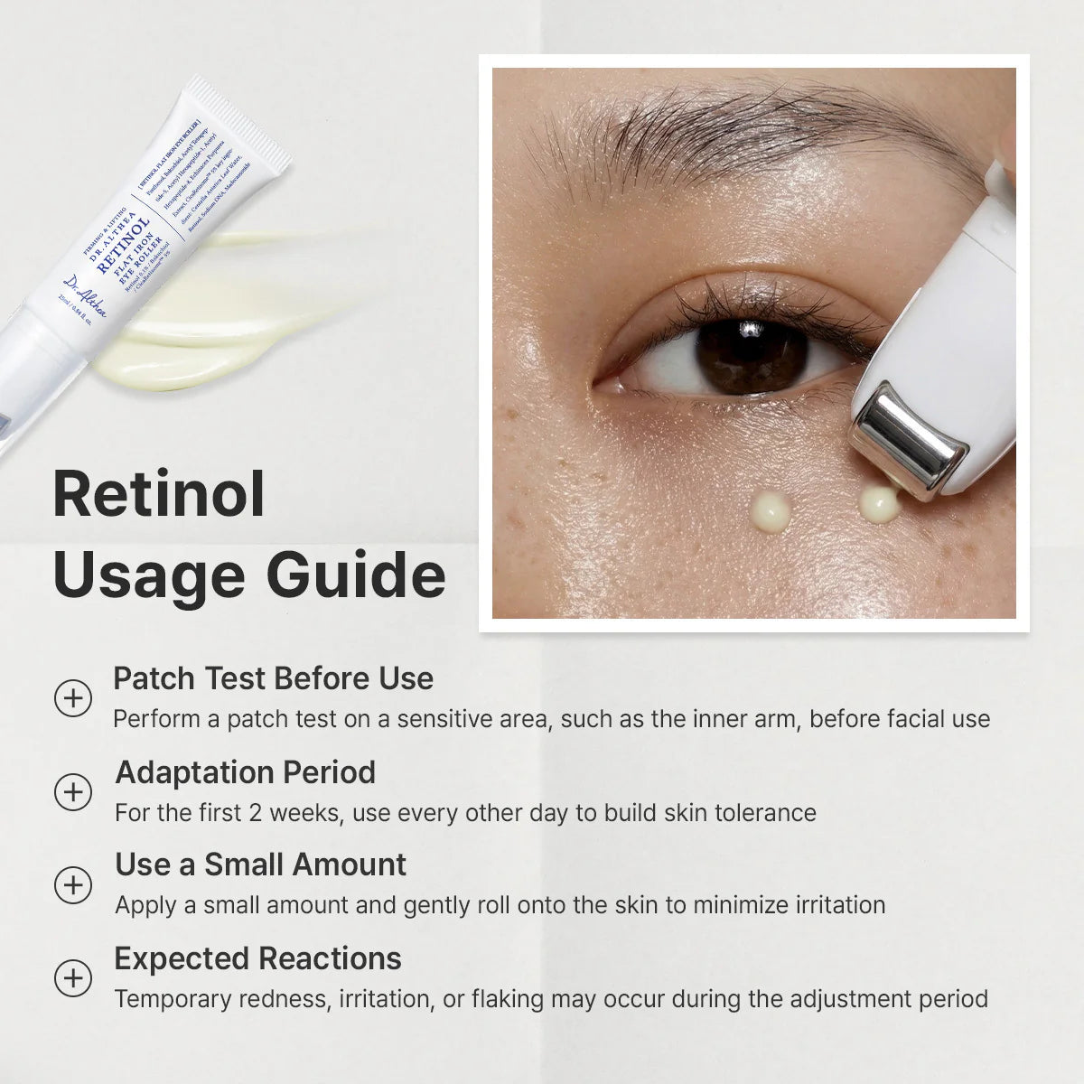 Oční váleček Dr. Althea Retinol Flat Iron, 25ml