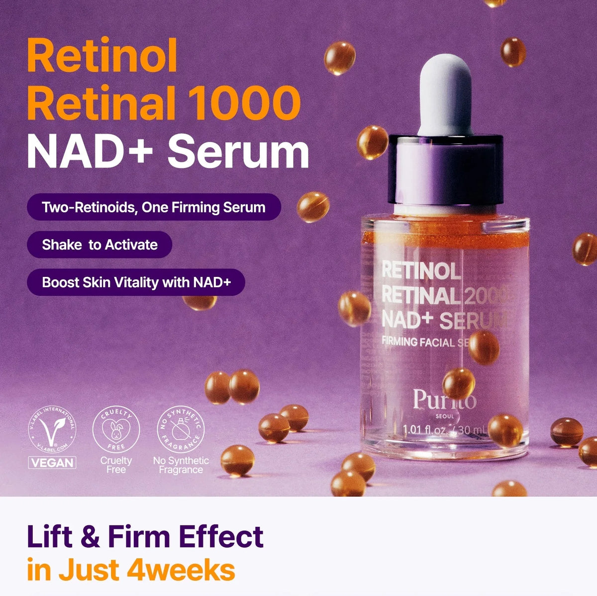 PURITO Retinol Retinal 2000 NAD+ Serum
