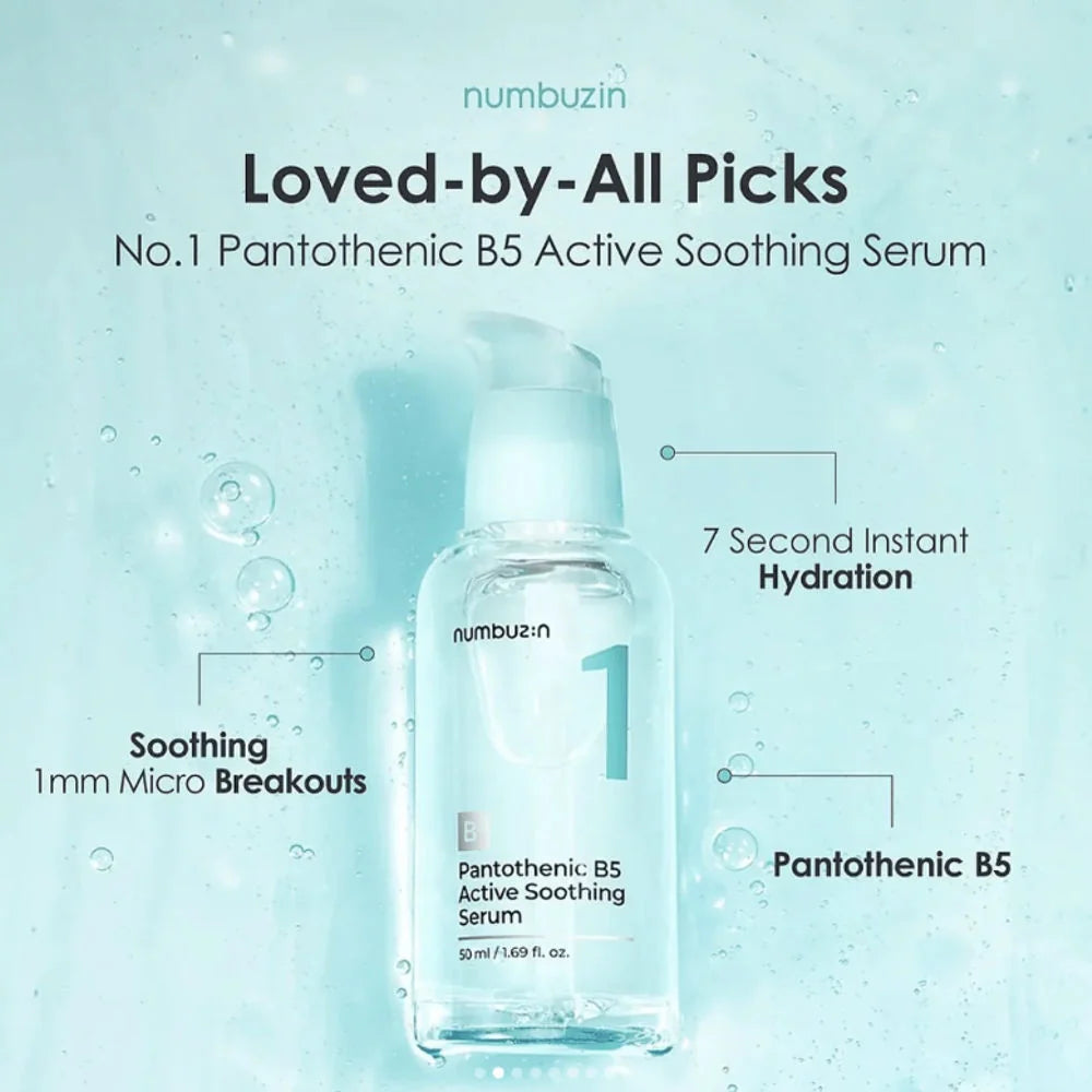 Numbuzin No.1 Pantothenic B5 Active Soothing Serum, 50 ml