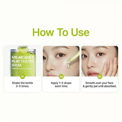 PURITO Azelaic Acid 10 Kojic Tea Tree Serum