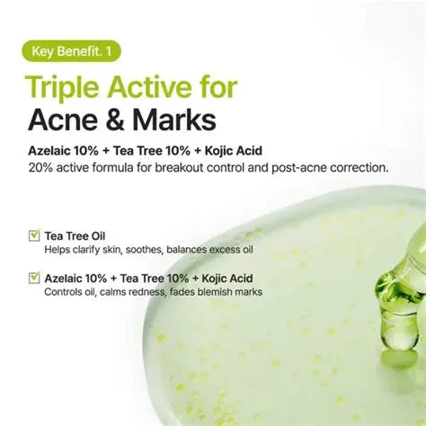 PURITO Azelaic Acid 10 Kojic Tea Tree Serum