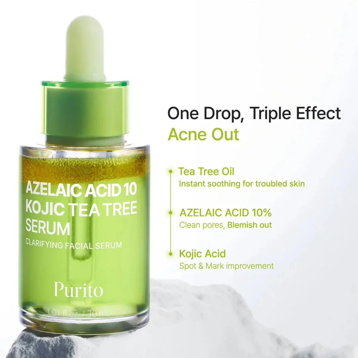 PURITO Azelaic Acid 10 Kojic Tea Tree Serum