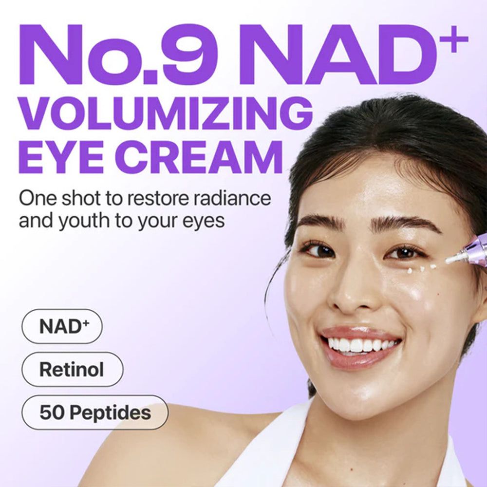 Numbuzin – No.9 NAD+ Rétinol Volumetox Crème Contour des Yeux – 10ml