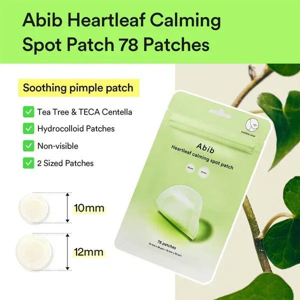 Abib Heartleaf Calming Spot Patch, 78 Patches - Seoulma-skincare