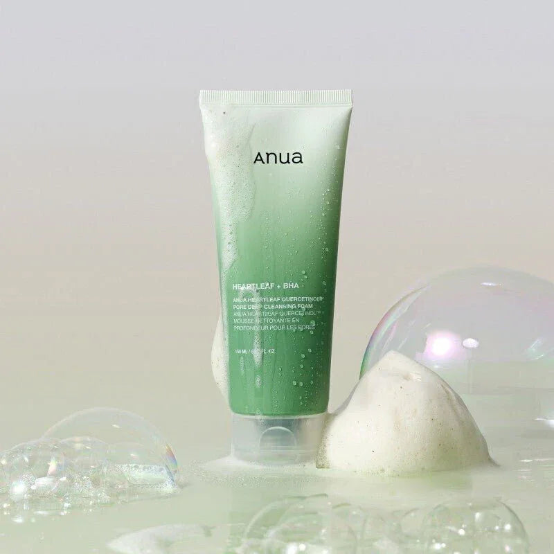 ANUA Heartleaf Quercetinol Pore Deep Cleansing Foam - Seoulma-skincare