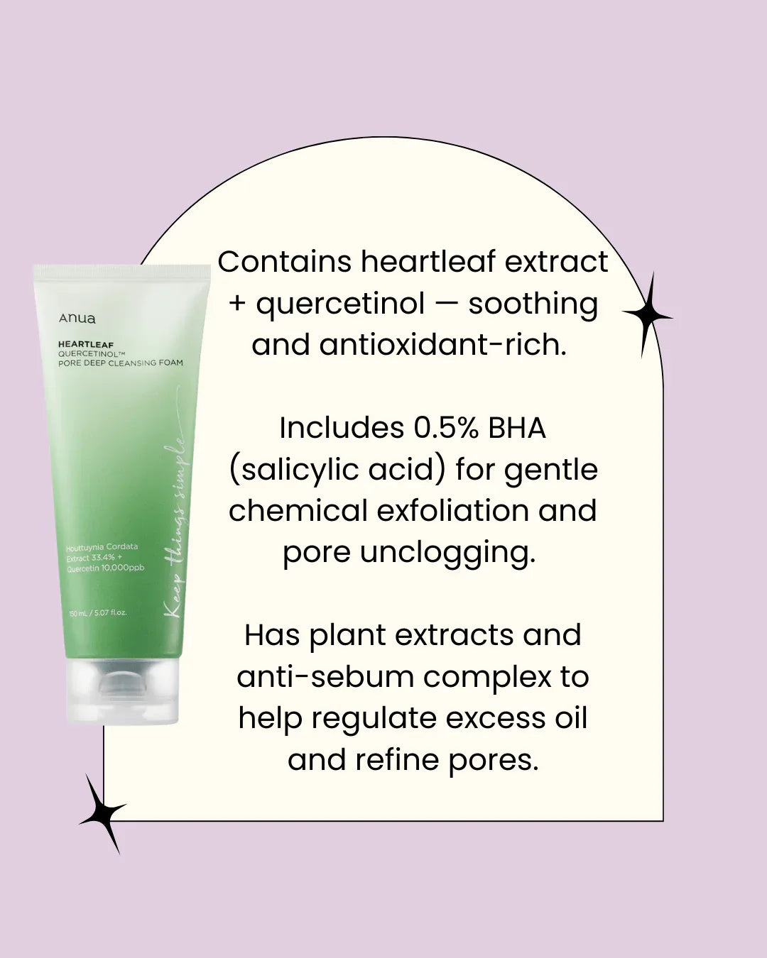 ANUA Heartleaf Quercetinol Pore Deep Cleansing Foam - Seoulma-skincare