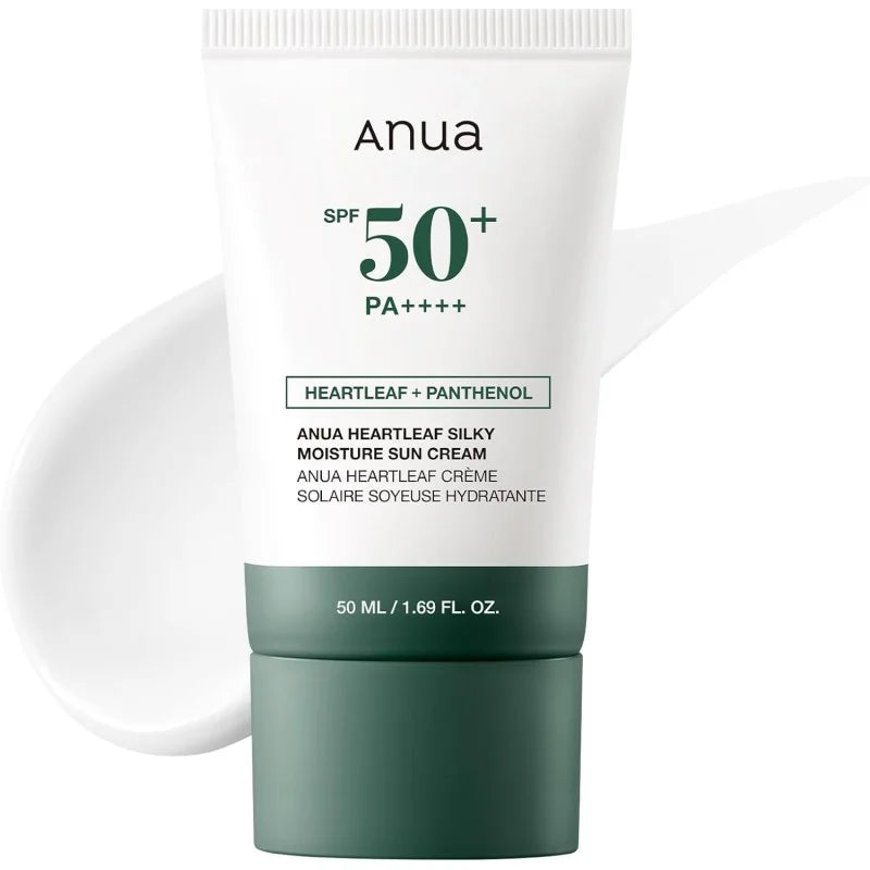 Opalovací krém Anua Heartleaf Silky Moisture SPF 50+ PA++++, 50ml