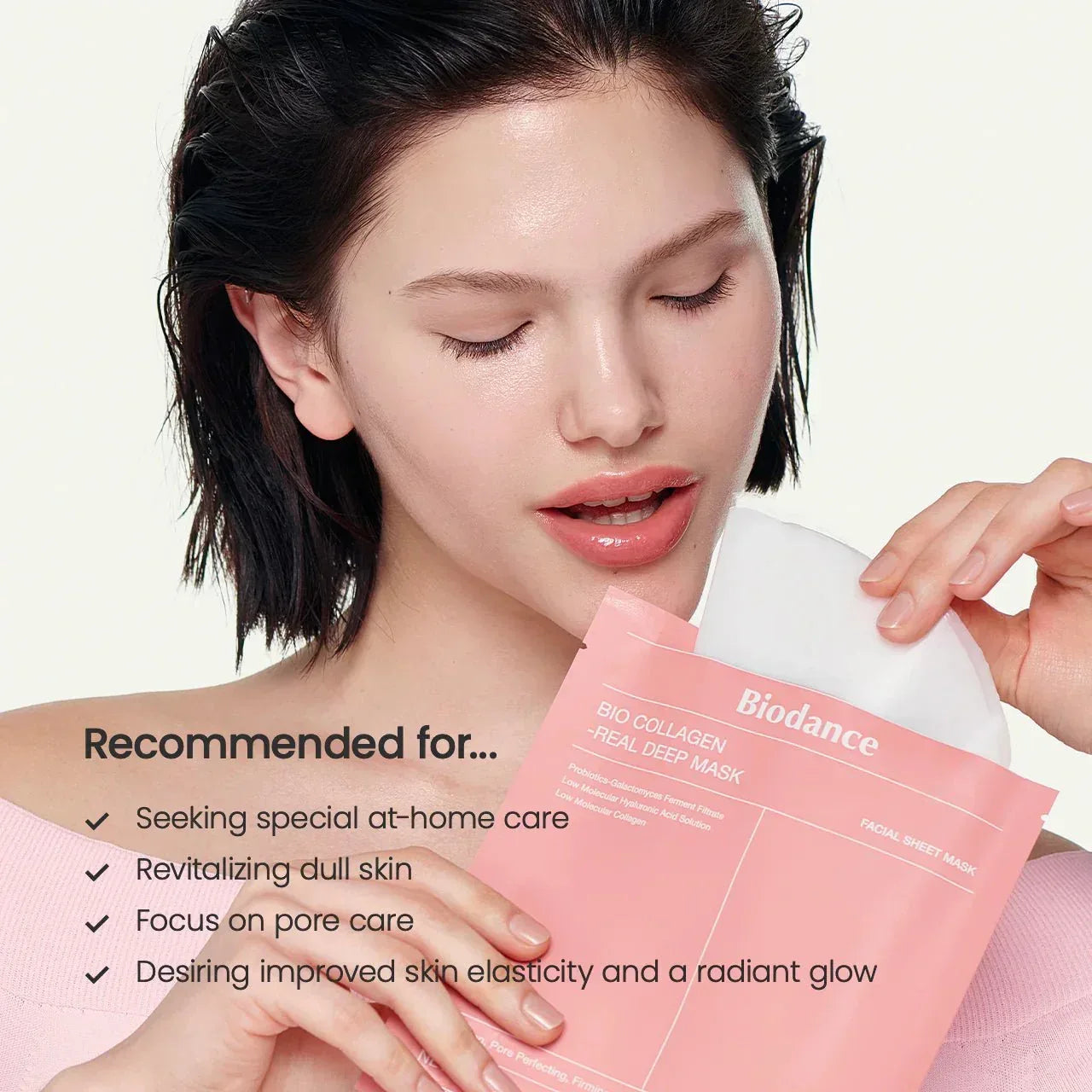Biodance – Bio Collagen- Real Deep Mask 4 Sheets x 1.19 oz, 34g - Seoulma-skincare