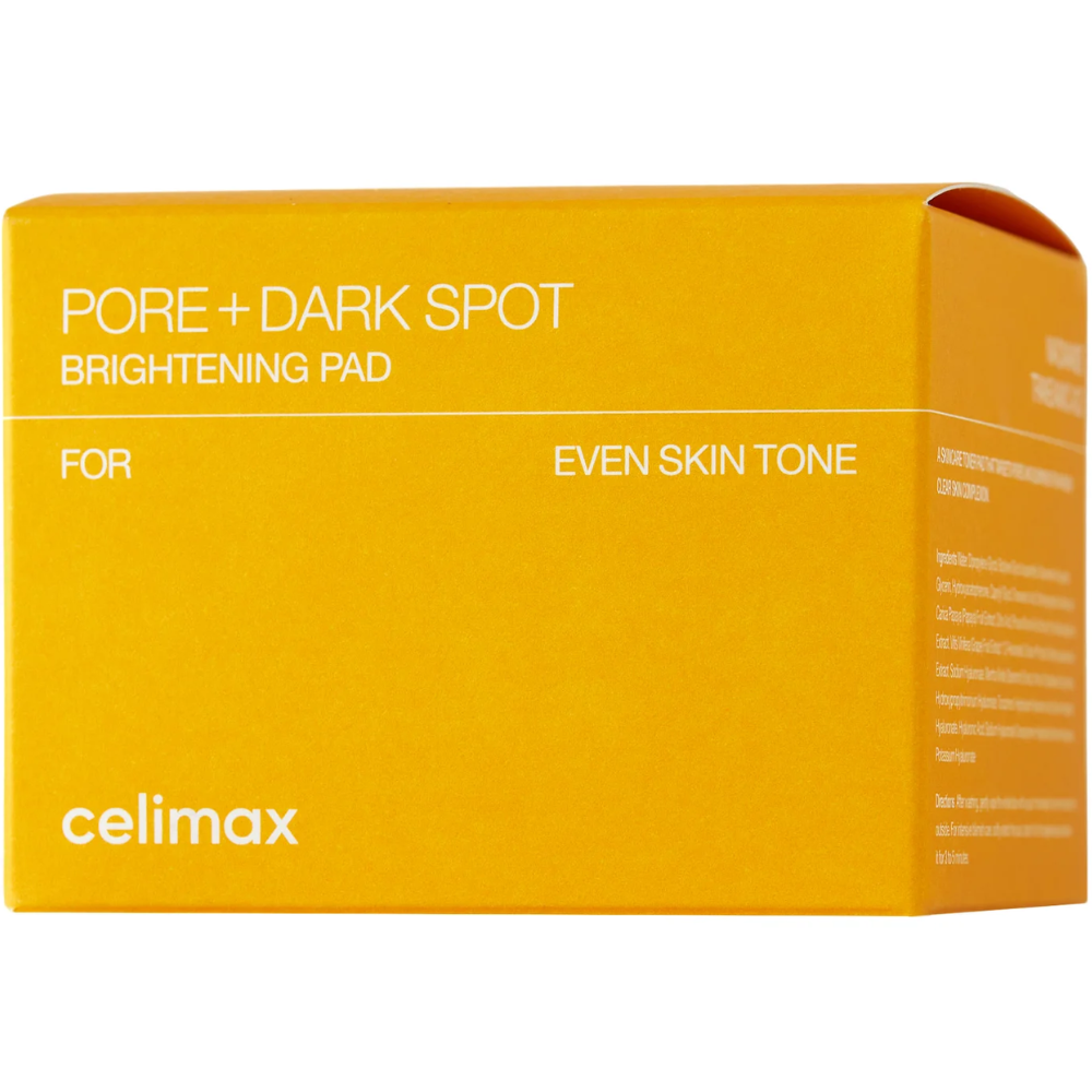 Celimax Pore+Dark Spot Brightening Pads, 40 pcs para poros dilatados y manchas de pigmento