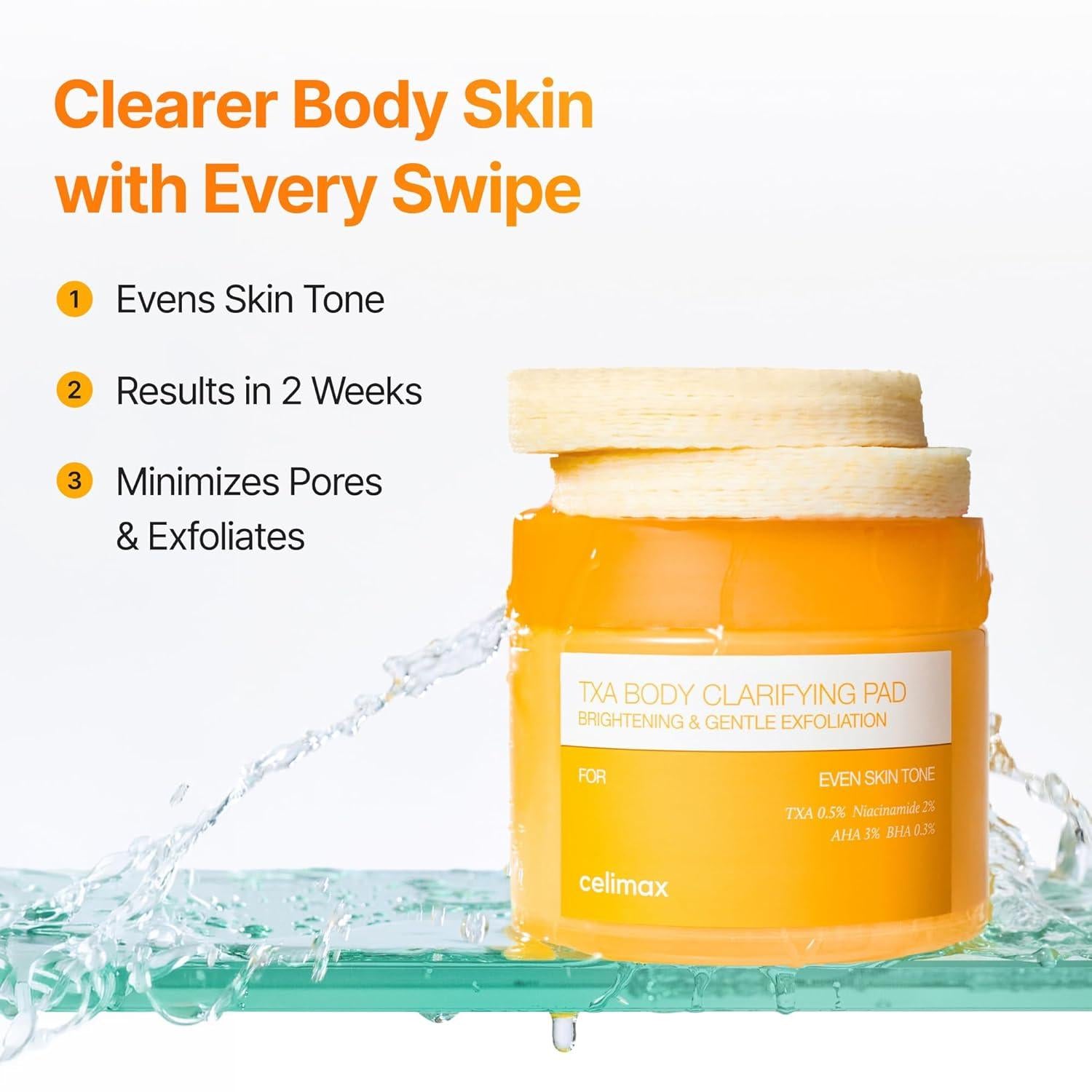 Čisticí polštářky Celimax TXA Body Clarifying (50 kusů)