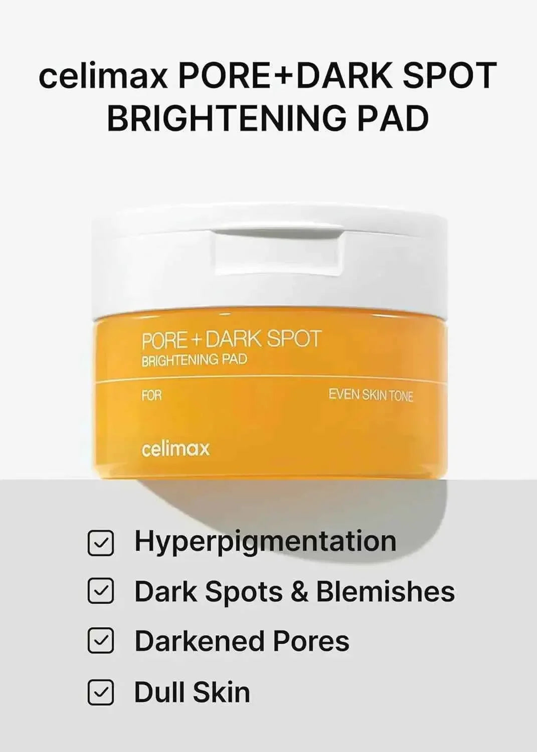 Celimax Pore+Dark Spot Brightening Pads, 40 pcs for enlarged pores and pigment spots - Seoulma-skincare