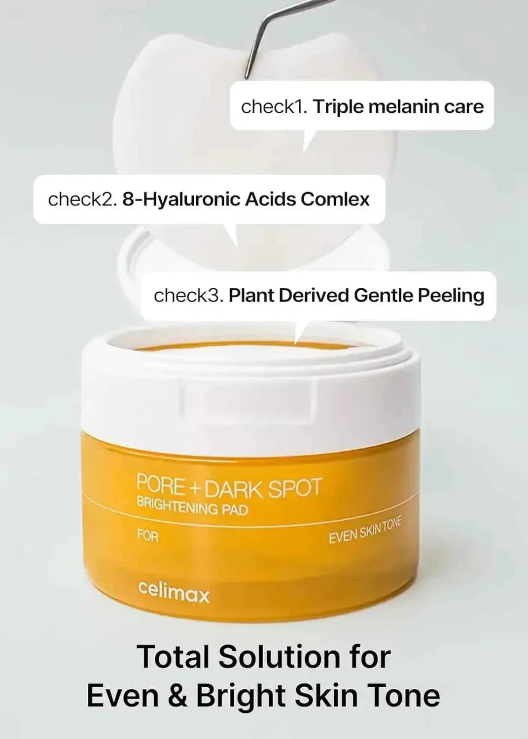 Celimax Pore+Dark Spot Brightening Pads, 40 pcs for enlarged pores and pigment spots - Seoulma-skincare