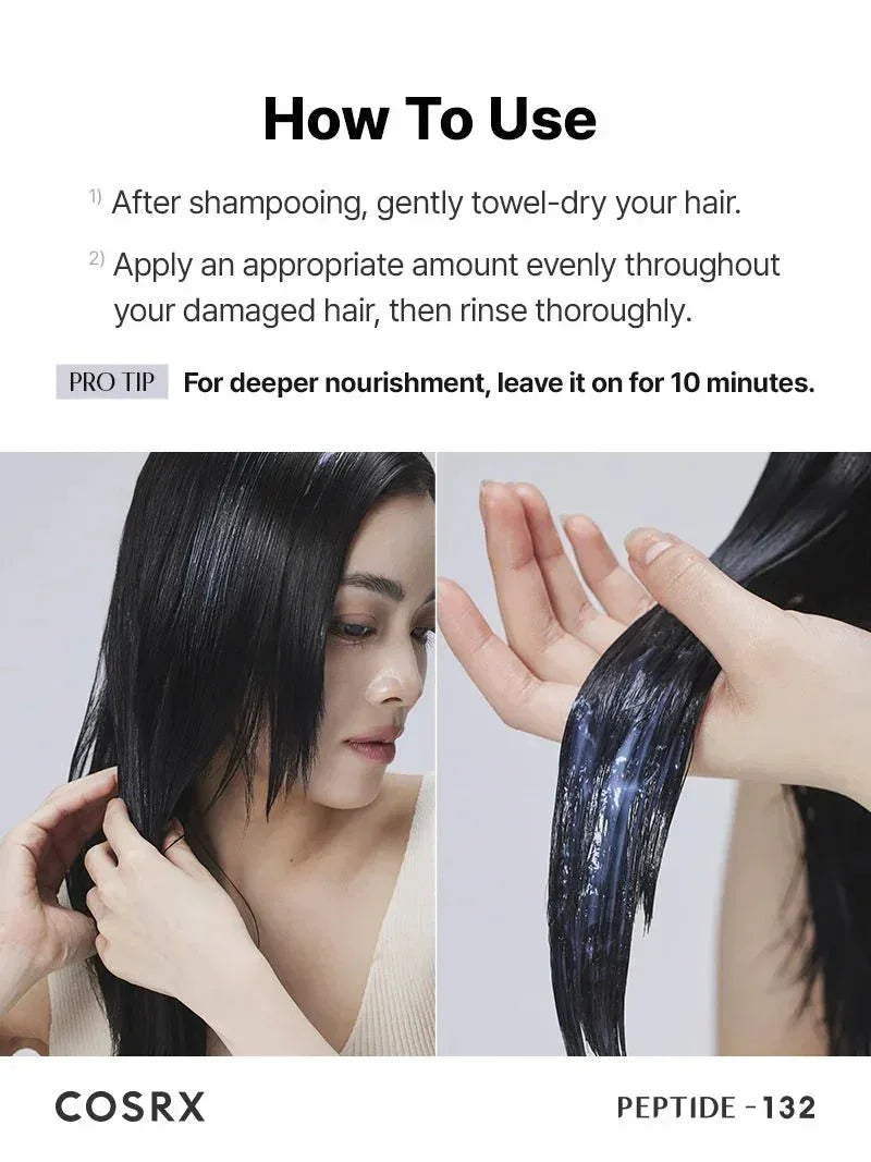 COSRX - PEPTIDE-132 Bonding Treatment - Conditioner Strengthening and Reconstructing Hair - 120ml - Seoulma-skincare