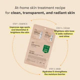 VT Cosmetics - Vita-Light Maschera All In One 3Step - Maschera Viso Illuminante in un Foglio 1.5g+1.5g+25g