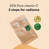 VT Cosmetics - Vita-Light Maschera All In One 3Step - Maschera Viso Illuminante in un Foglio 1.5g+1.5g+25g
