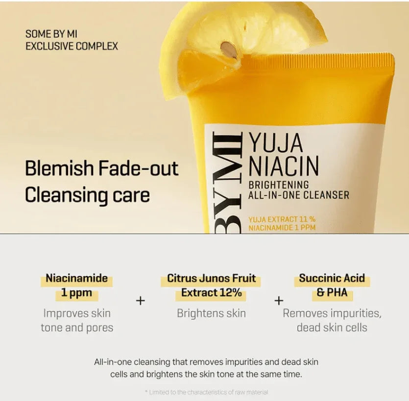 Some By MI - Yuja Niacin Brightening All-in-one Cleanser - Gesichtsreinigungsschaum - 100ml - Seoulma-skincare