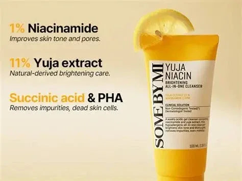 Some By MI - Yuja Niacin Brightening All-in-one Cleanser - Gesichtsreinigungsschaum - 100ml - Seoulma-skincare