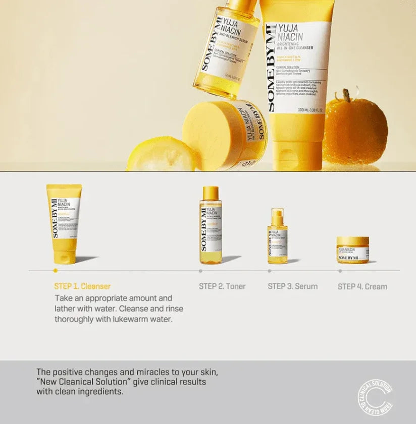 Some By MI - Yuja Niacin Brightening All-in-one Cleanser - Gesichtsreinigungsschaum - 100ml - Seoulma-skincare
