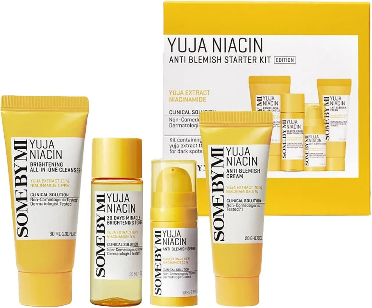 SOMEBYMI Yuja Niacin Anti Blemish Starter Kit - Seoulma-skincare